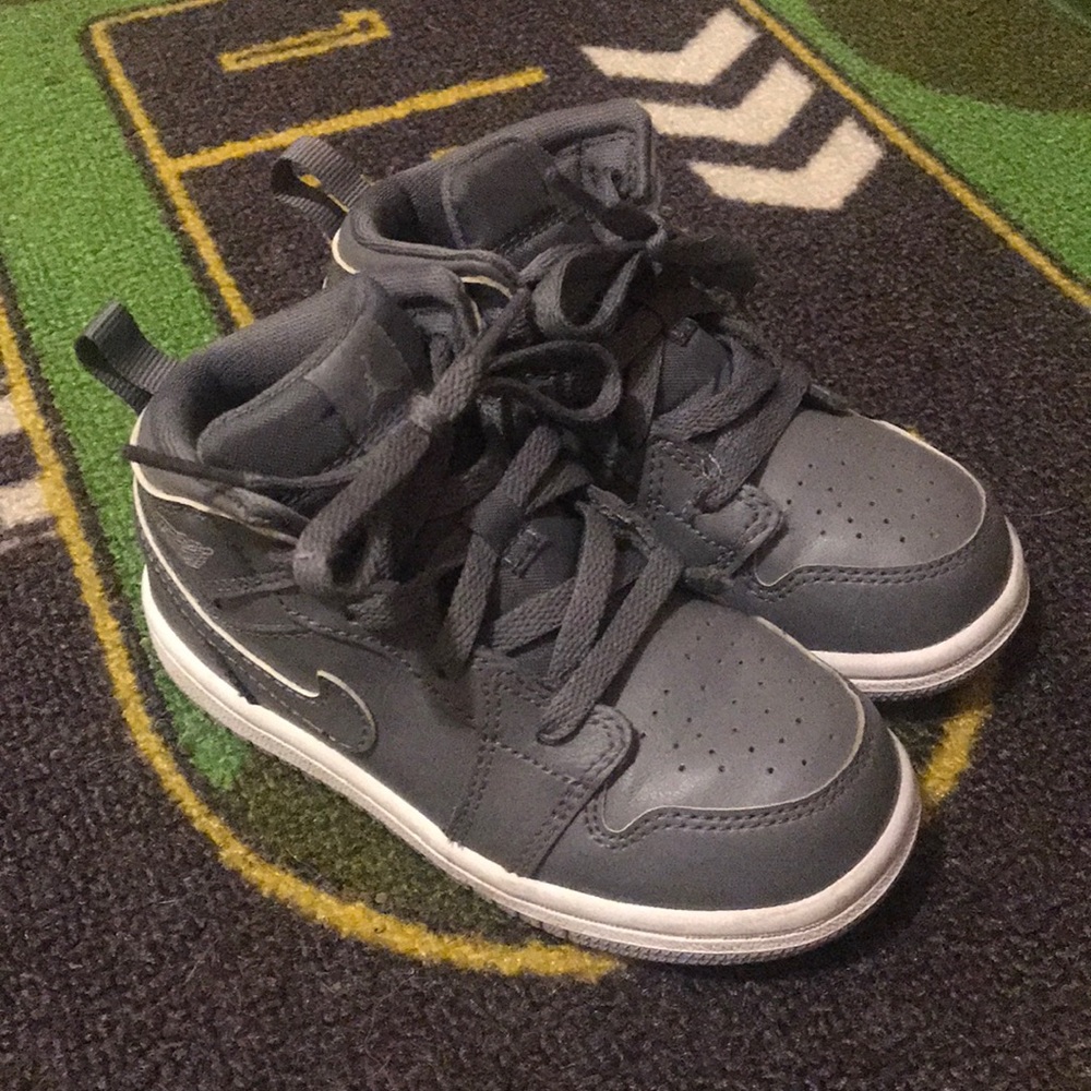 Nike Air Jordans 5 toddler grey sneakers